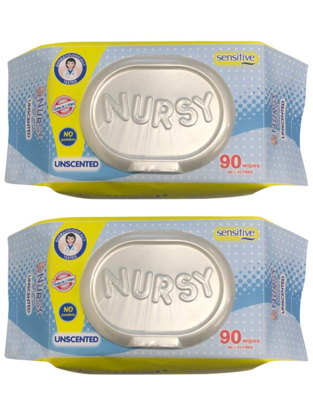 Nursy Wipes Nursy Baby Wipes Unscented 2Pack (180 edamama